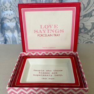 Valentines Porcelain Tray - Bob Hope